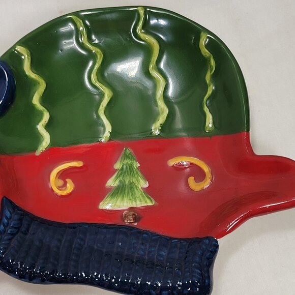 Signature Ceramic Winter Mitten Dish - 2006- Candy Trinket Dish - NEW with Box - Picture 13 of 16